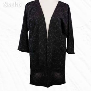 NWT Sseko Open-Front Jacket Cardigan in Stardust